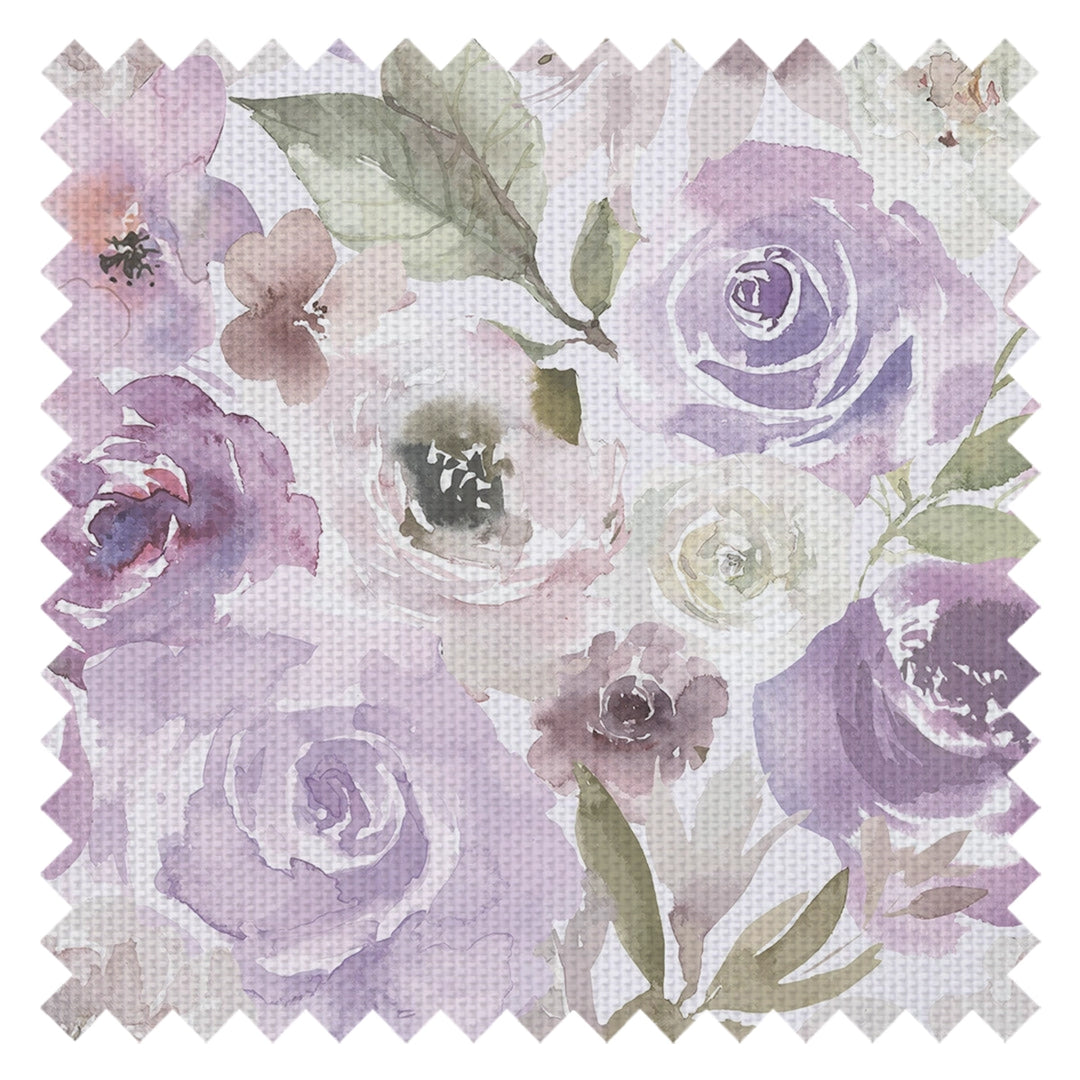 Bouquet De Fleurs Fabric in Watercolour Lavender