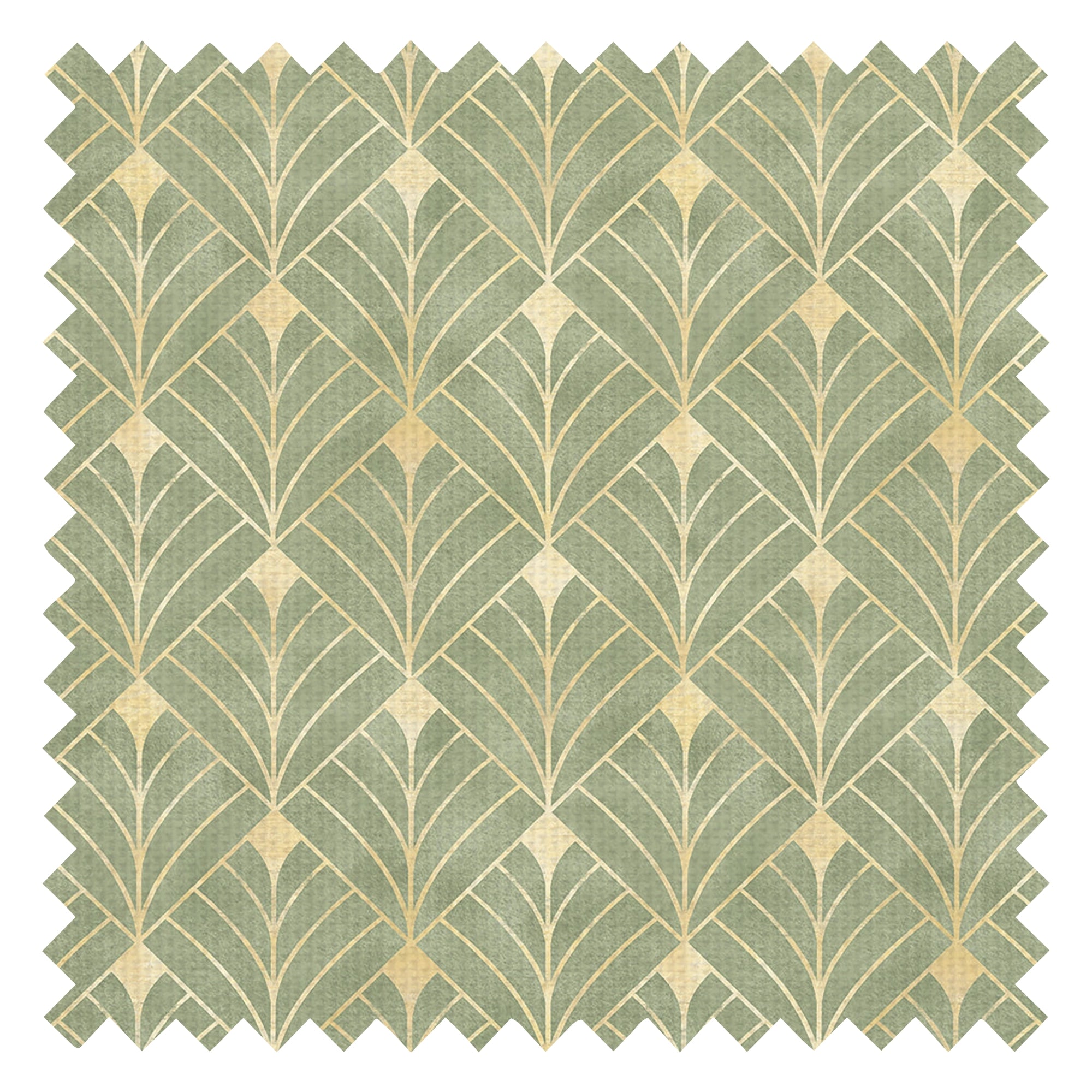Gatsby Fabric in Olive and Vintage Gold