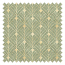 Gatsby Fabric in Olive and Vintage Gold