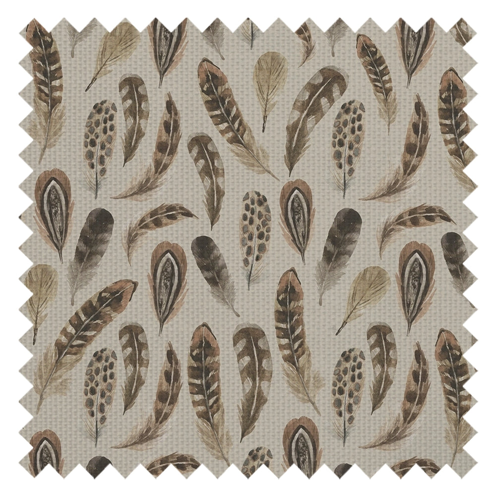 Birds of a Feather Fabric in Rural Tones on Vintage Cream