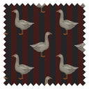 Guard Goose Fabric in Garnet and Oxford Blue