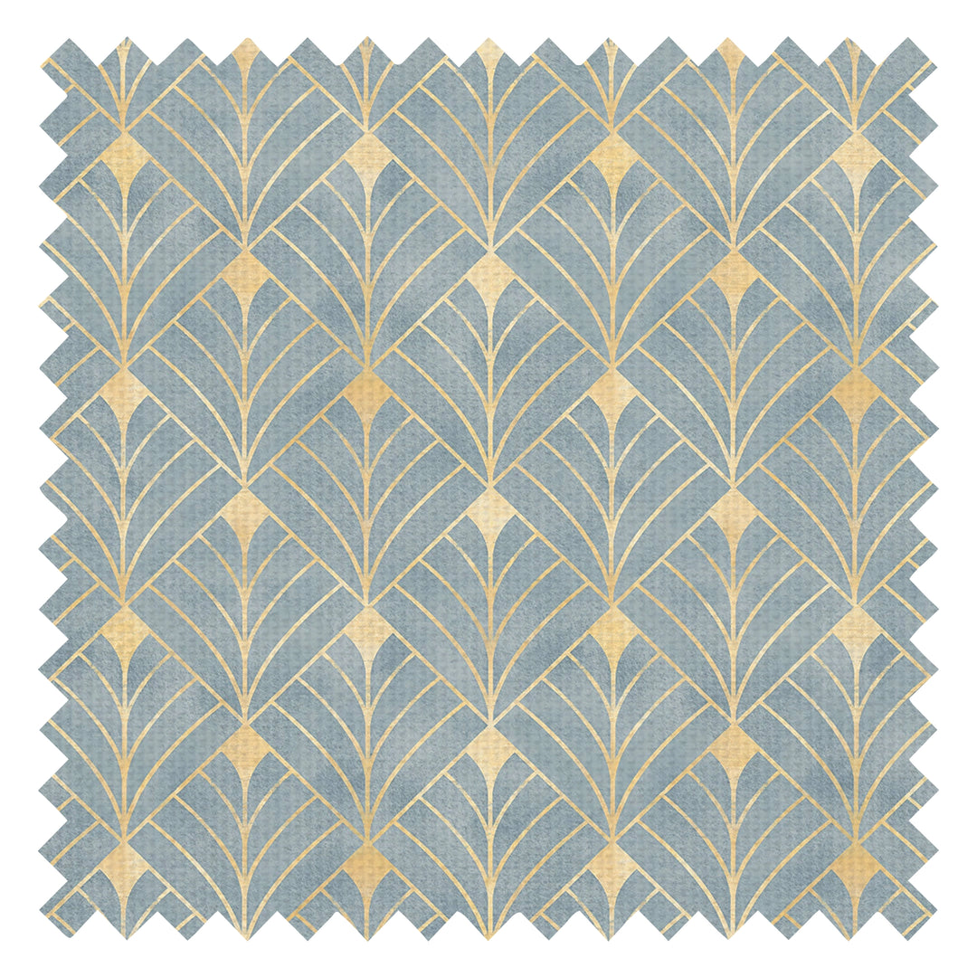 Gatsby Fabric in Mineral and Vintage Gold