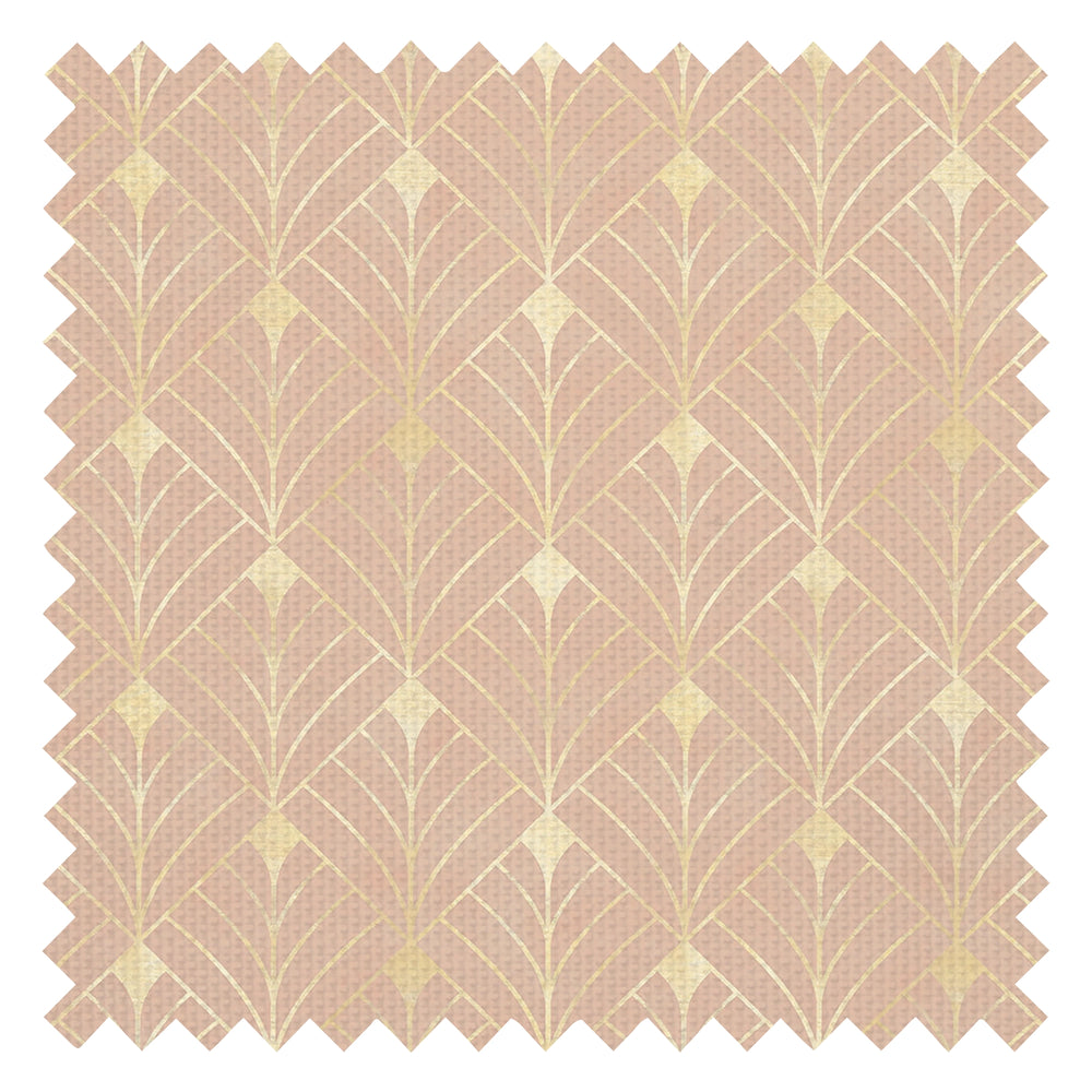 Gatsby Fabric in Blush and Vintage Gold