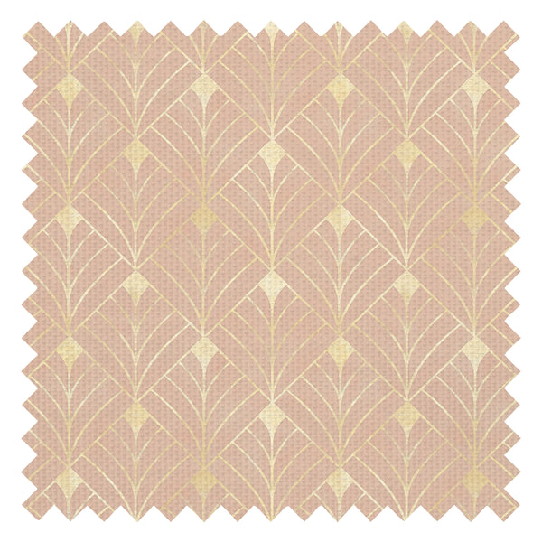 Gatsby Fabric in Blush and Vintage Gold