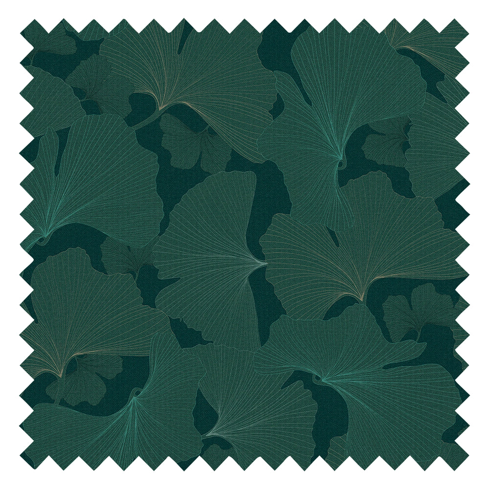 Genevieve Fabric in Teal and Rustic Green
