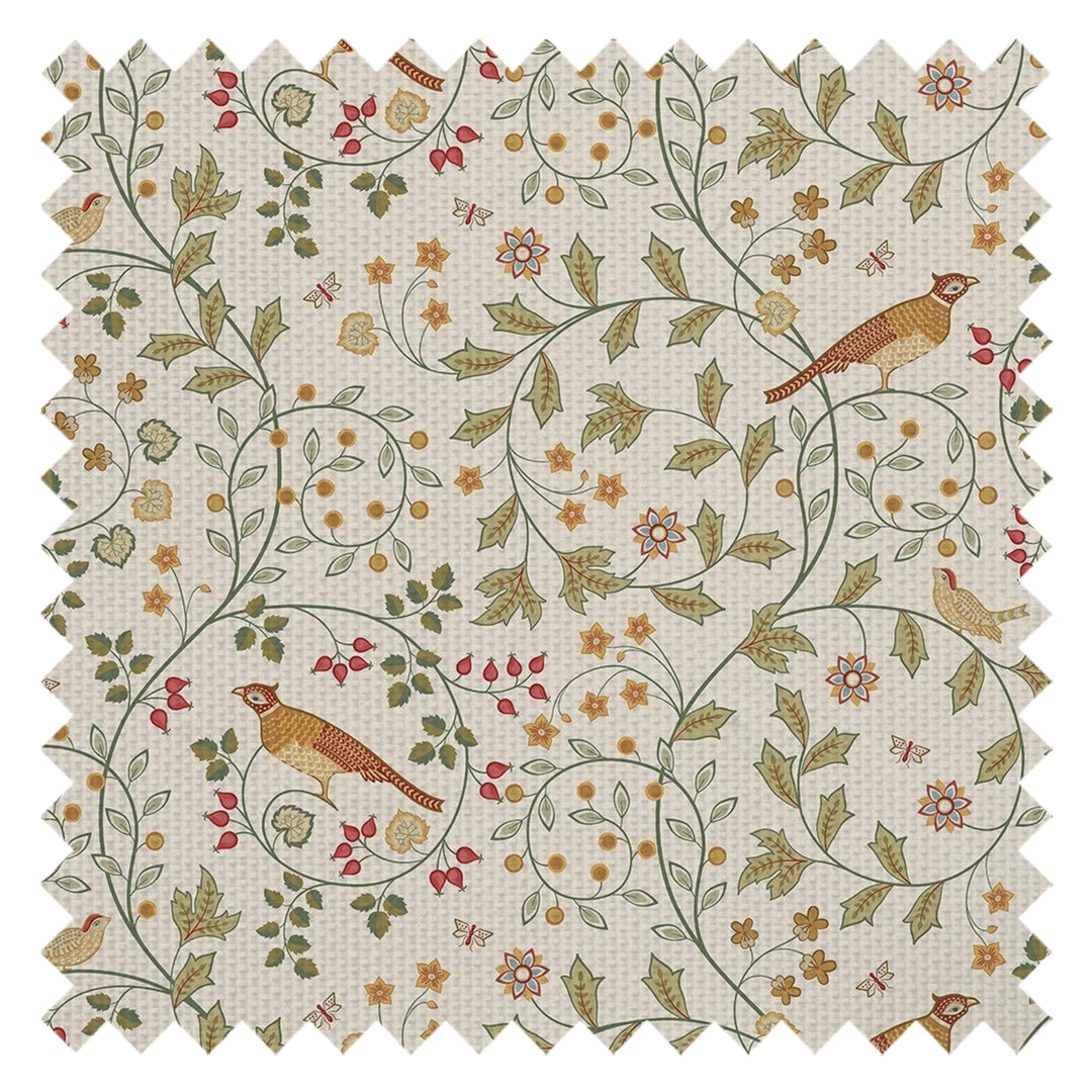 The Grand Estate Fabric in Rural Tones on Vintage Cream