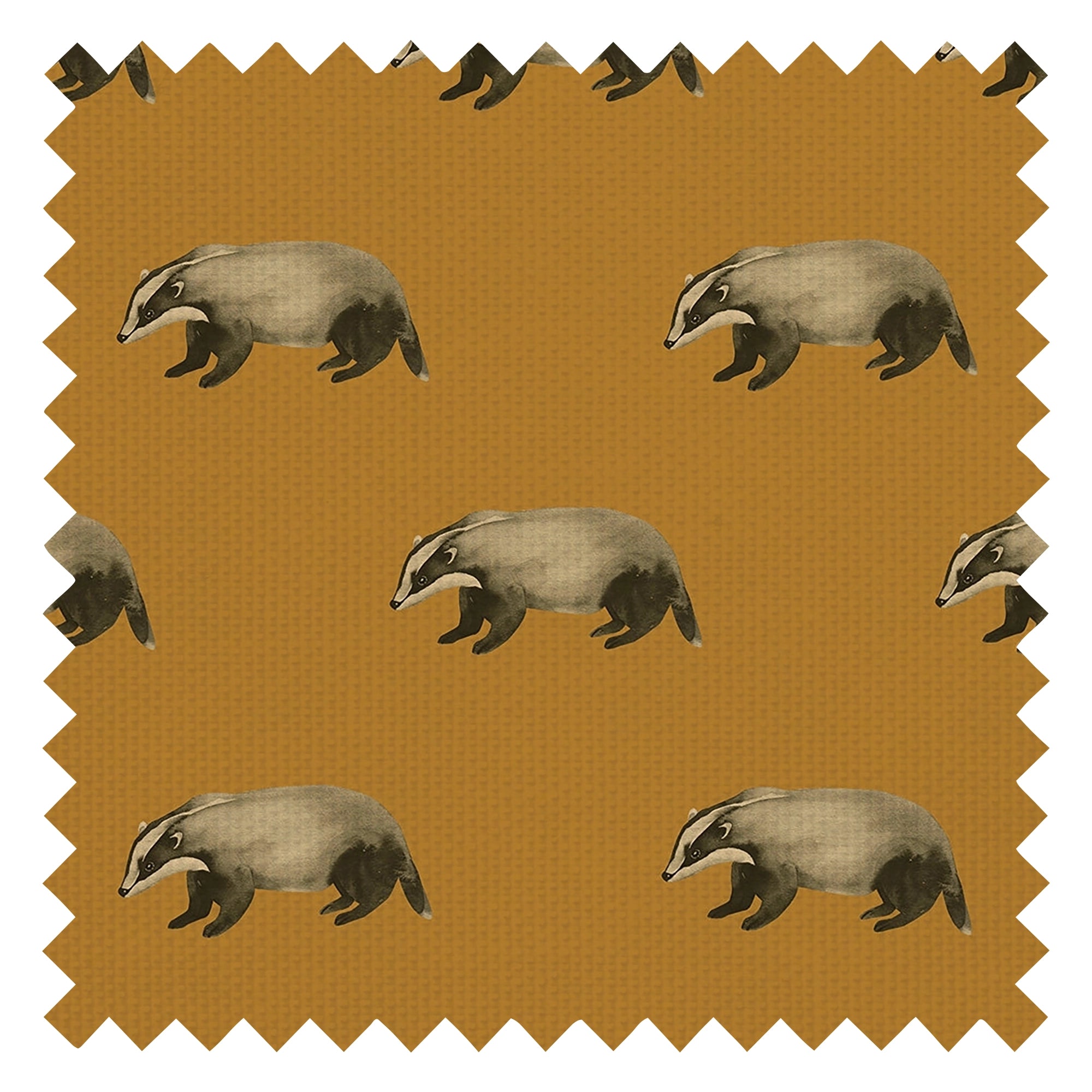 Lord Brocktree Fabric in Mustard