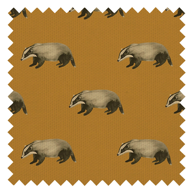 Lord Brocktree Fabric in Mustard