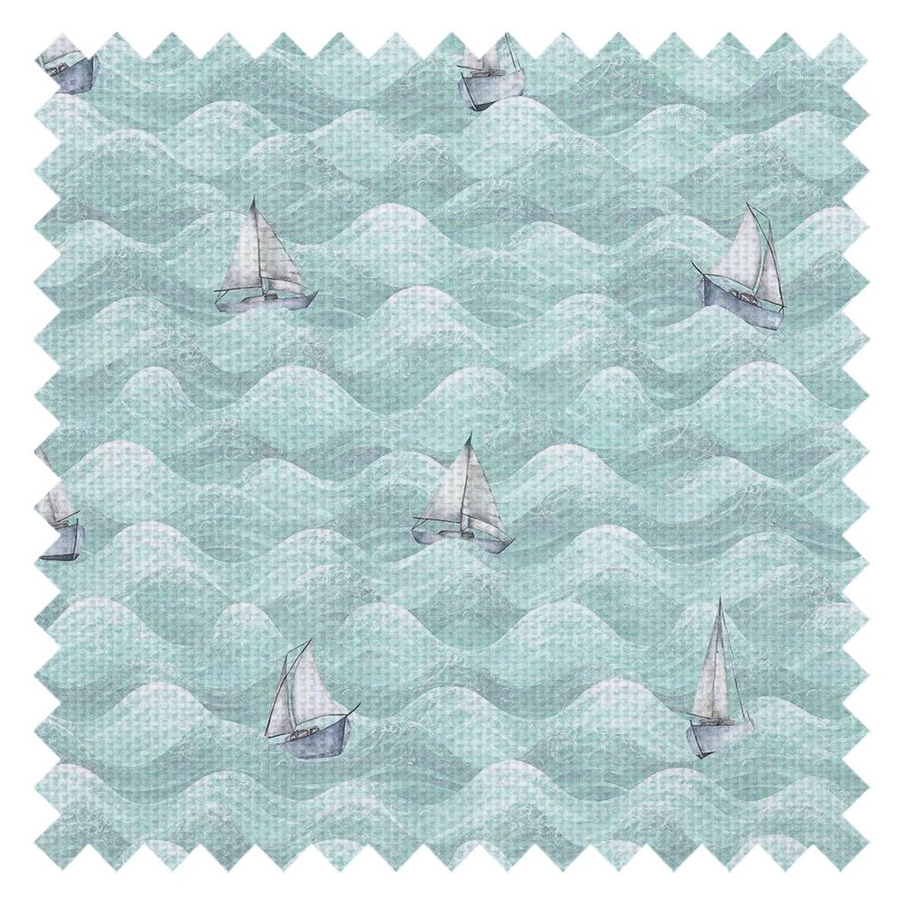 High Tide Fabric in Duck Egg