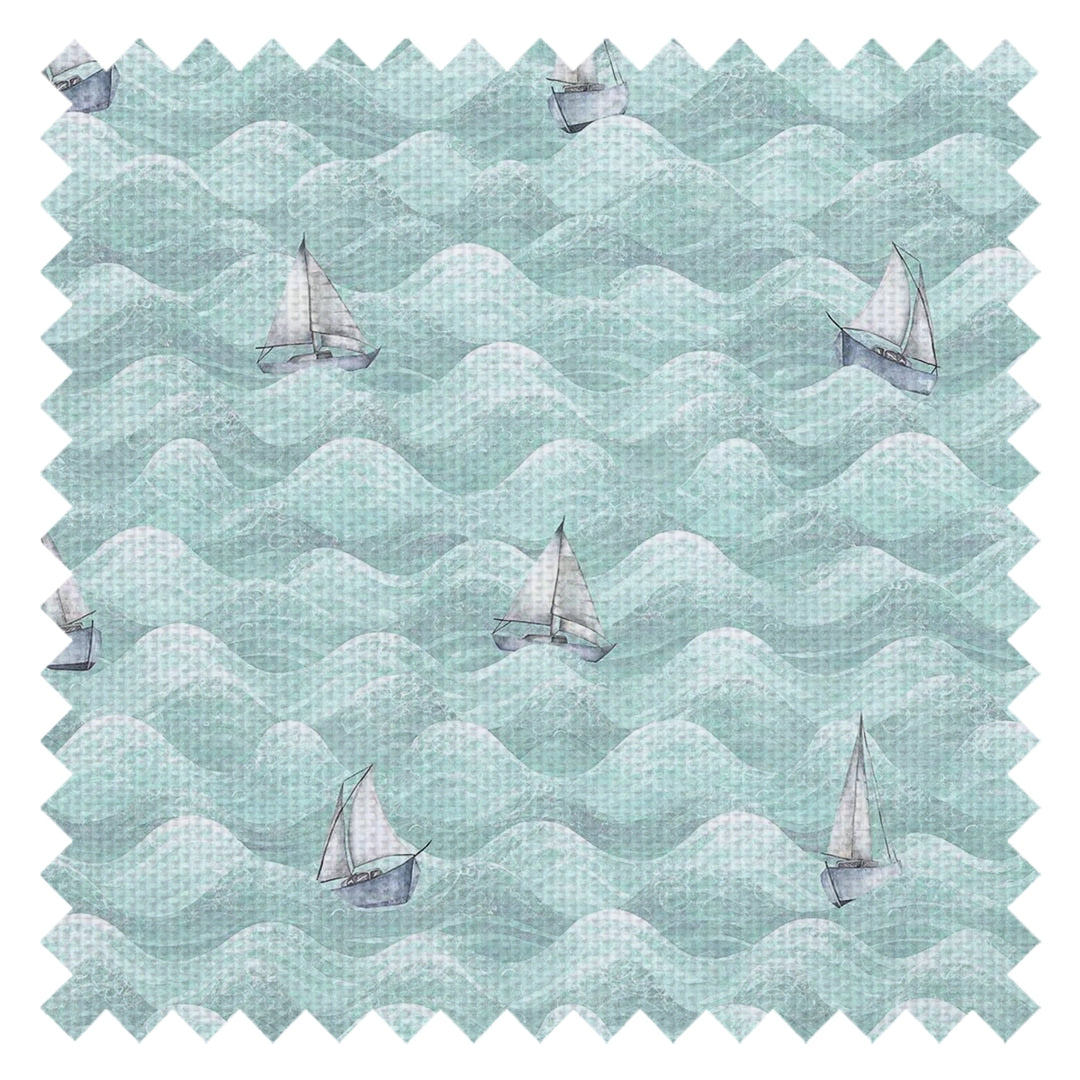High Tide Fabric in Duck Egg