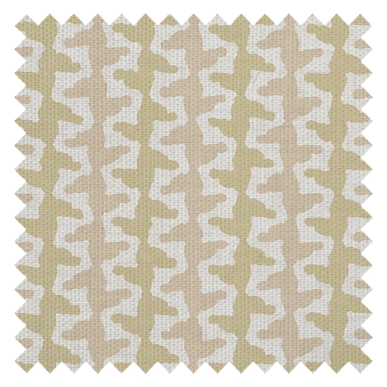 Morning Shore Fabric in Antique Gold and Soft Spice