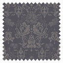 Bridgerton Damask Fabric in Slate and Vintage Grey