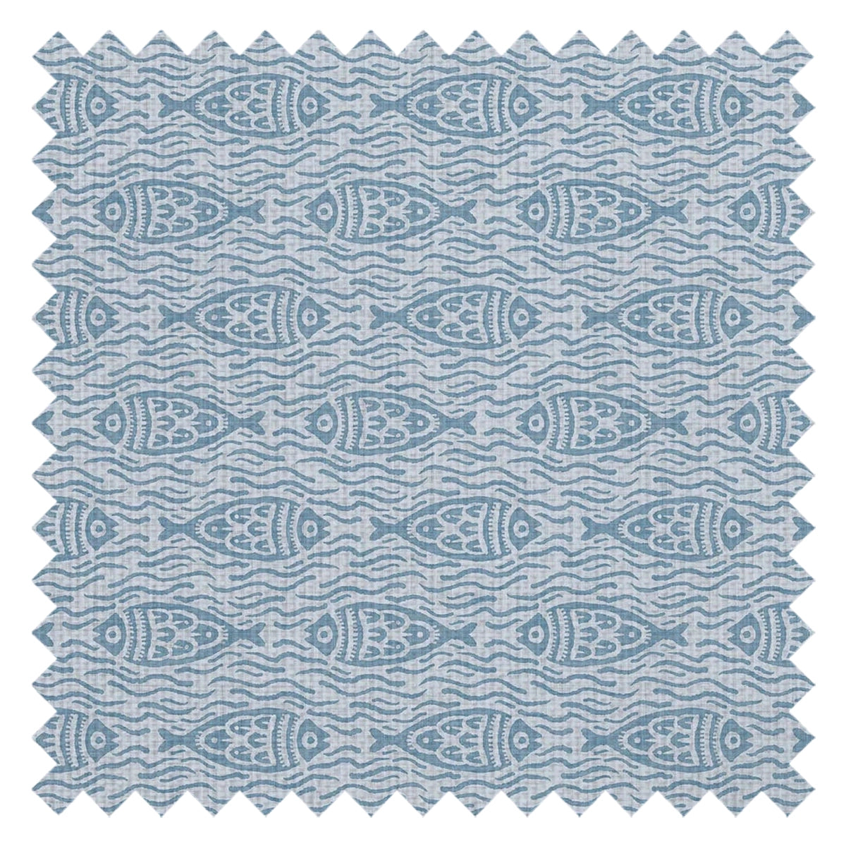 Sea of Bream Fabric in Cornflower Blue