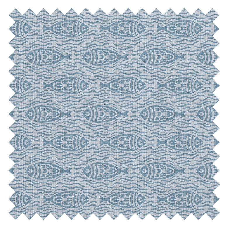 Sea of Bream Fabric in Cornflower Blue