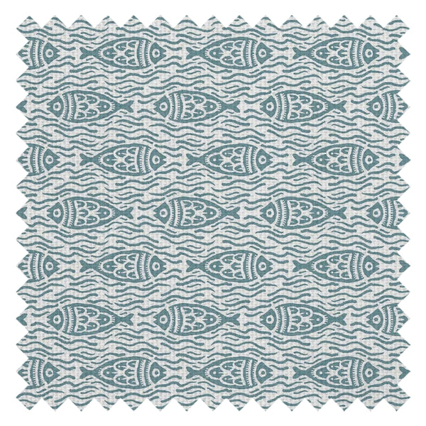 Sea of Bream Fabric in Teal