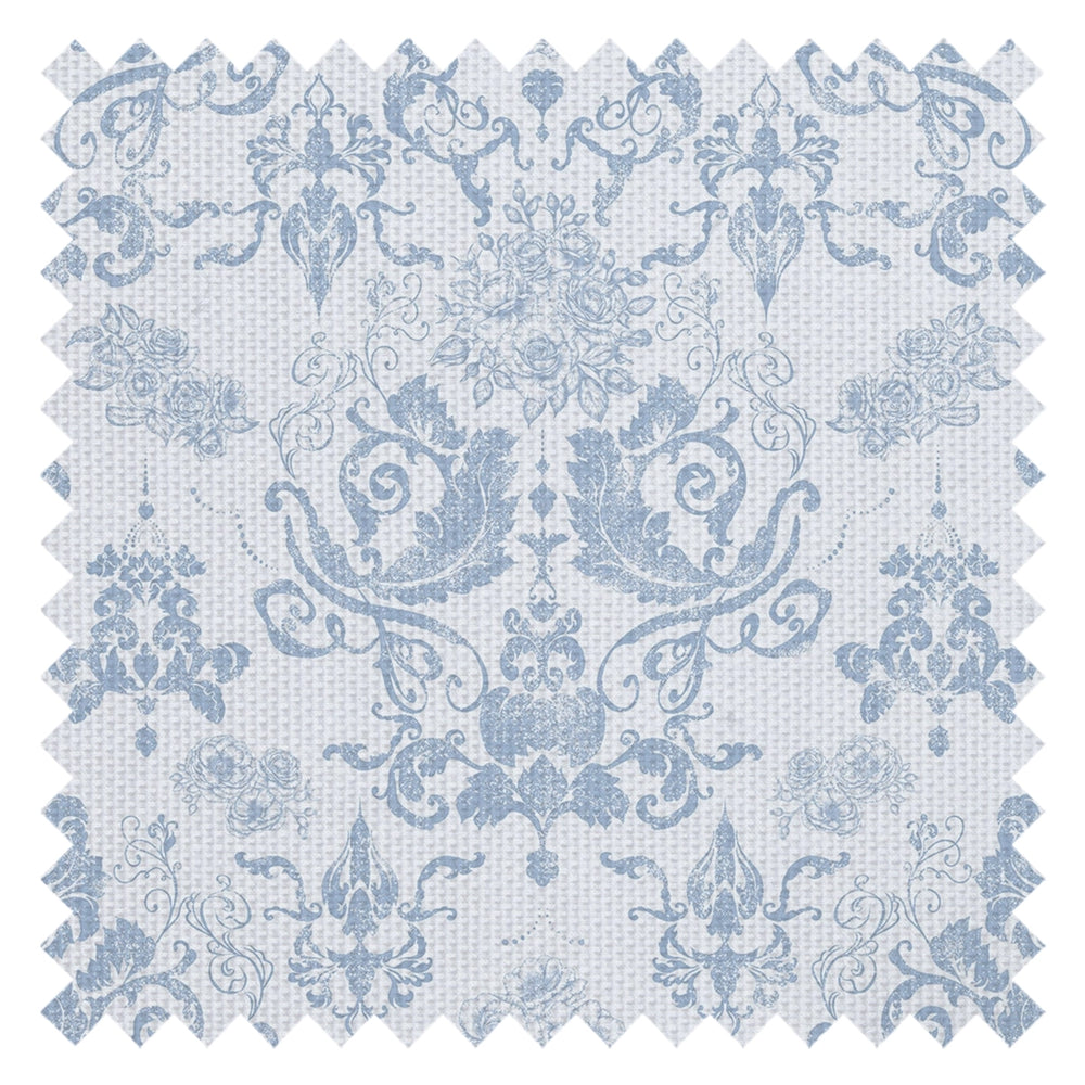 Bridgerton Damask Fabric in Blue