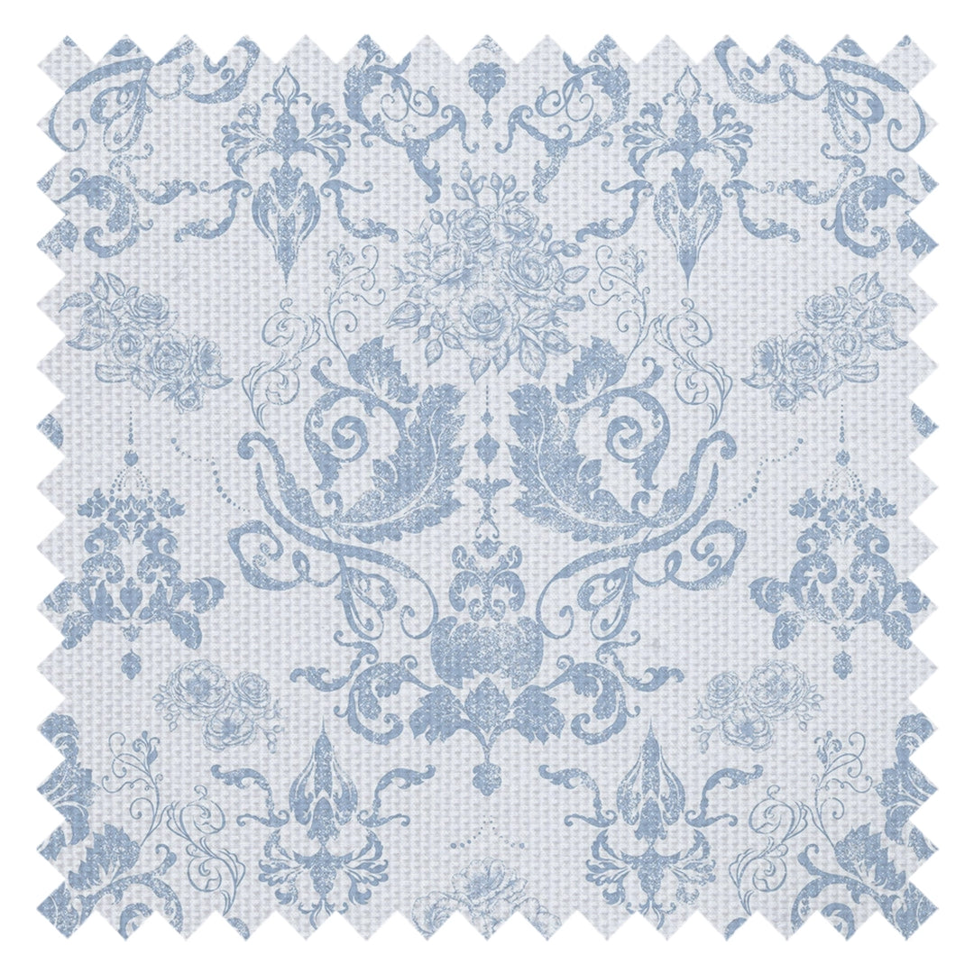 Bridgerton Damask Fabric in Blue