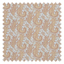 Shetland Seahorses Fabric in Lemon Meringue on Duck Egg