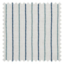 Shoreline Stripes Fabric in Classic Navy and Teal on Sand