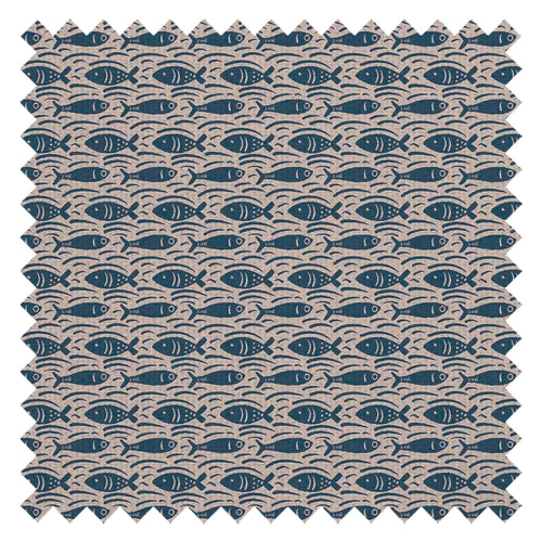 Catch of the Day Fabric in Classic Navy on Lady Coral