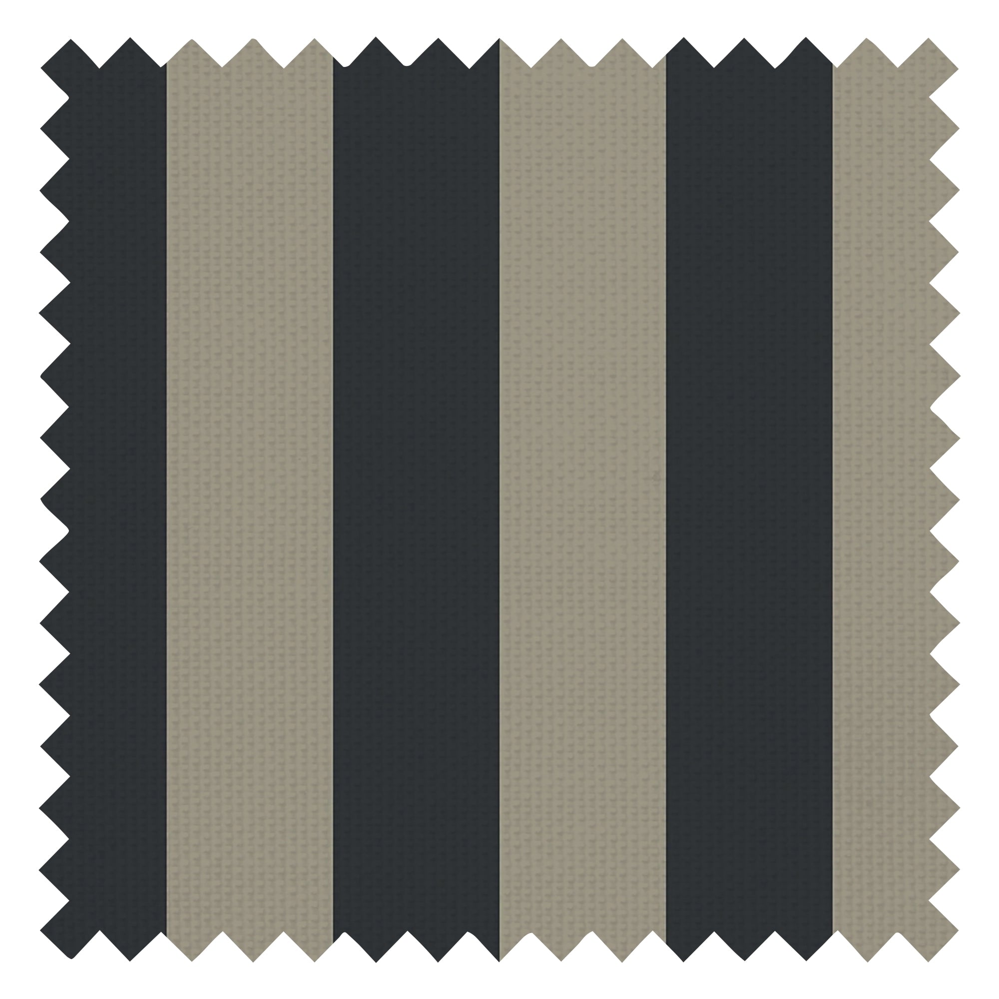 Regent Stripe Fabric in Oxford Blue and Warm Grey