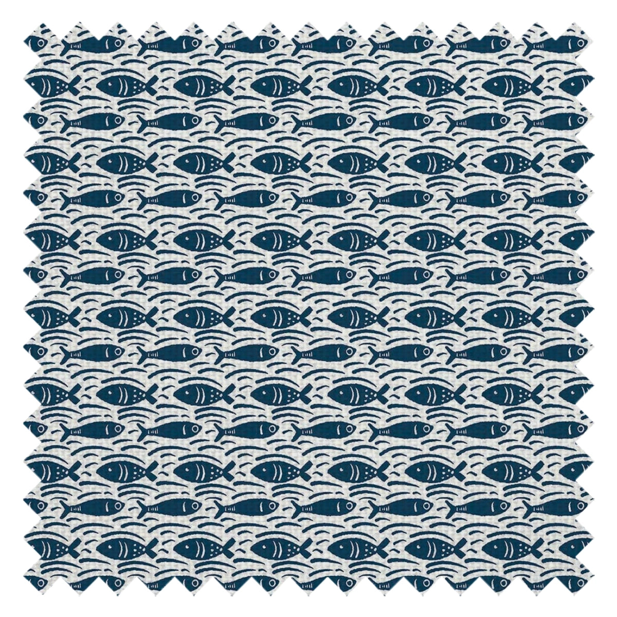 Catch of the Day Fabric in Classic Navy
