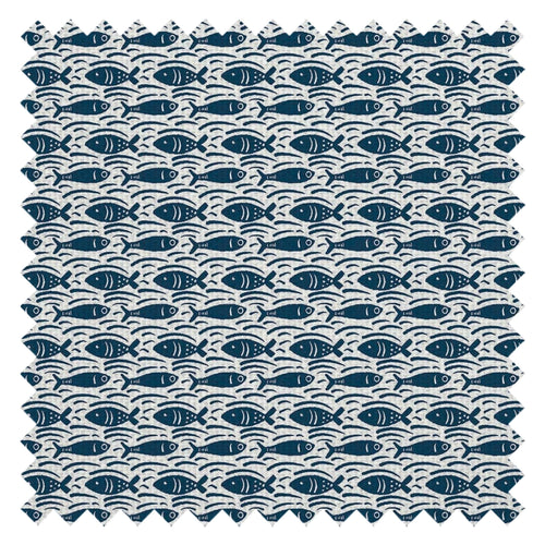 Catch of the Day Fabric in Classic Navy