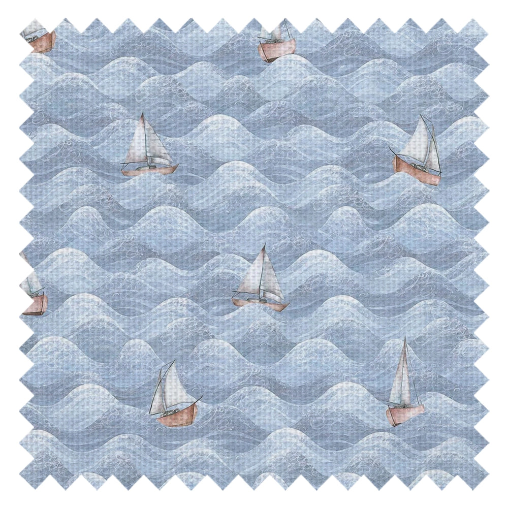 High Tide Fabric in Cornflower Blue