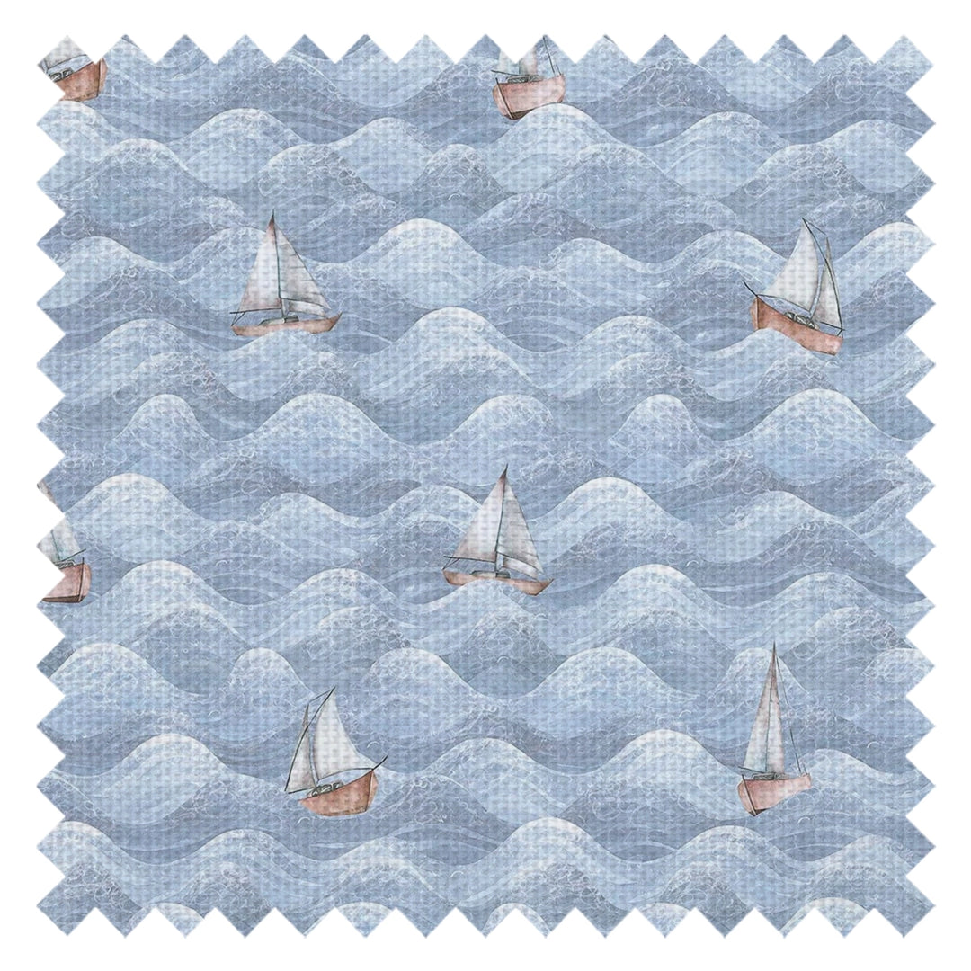 High Tide Fabric in Cornflower Blue