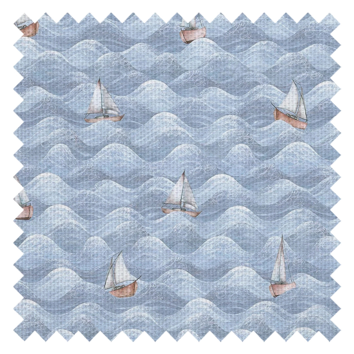 High Tide Fabric in Cornflower Blue