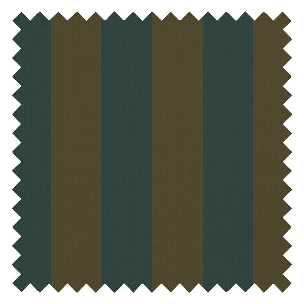 Regent Stripe Fabric in Gentleman Green and Pine Green