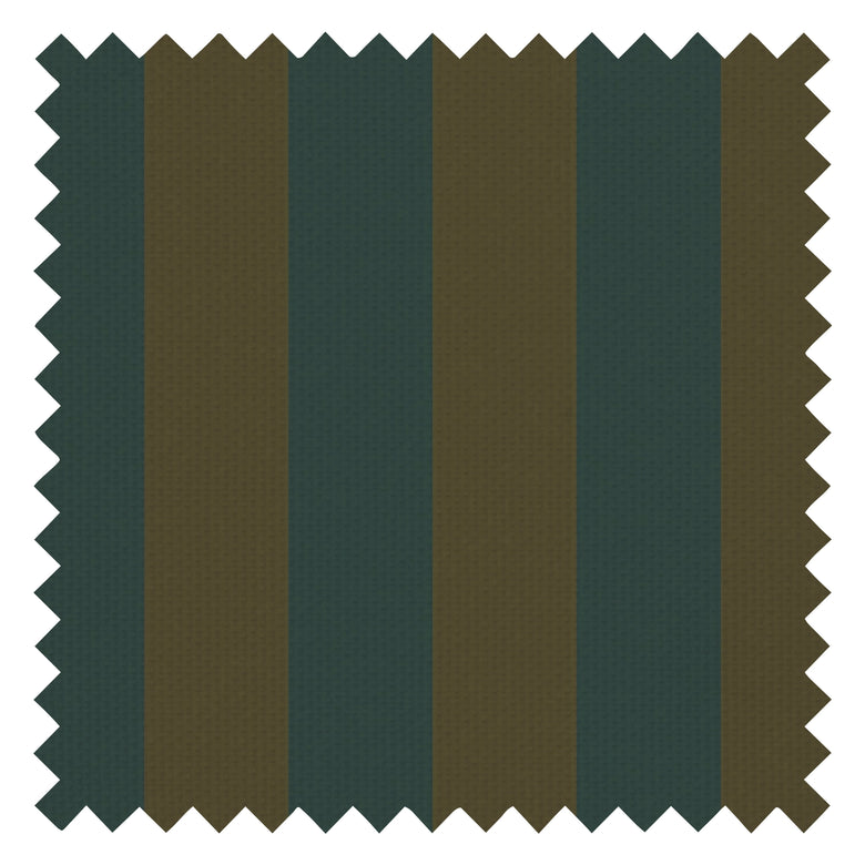 Regent Stripe Fabric in Gentleman Green and Pine Green