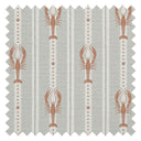 Jersey Lobster Fabric in Autumn Spice and Rustic Green