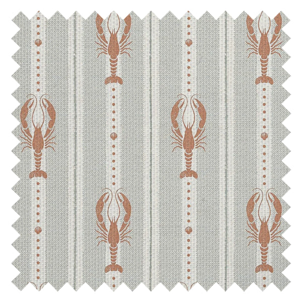 Jersey Lobster Fabric in Autumn Spice and Rustic Green