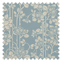 Garden Trellis Fabric in Mineral and Vintage Cream