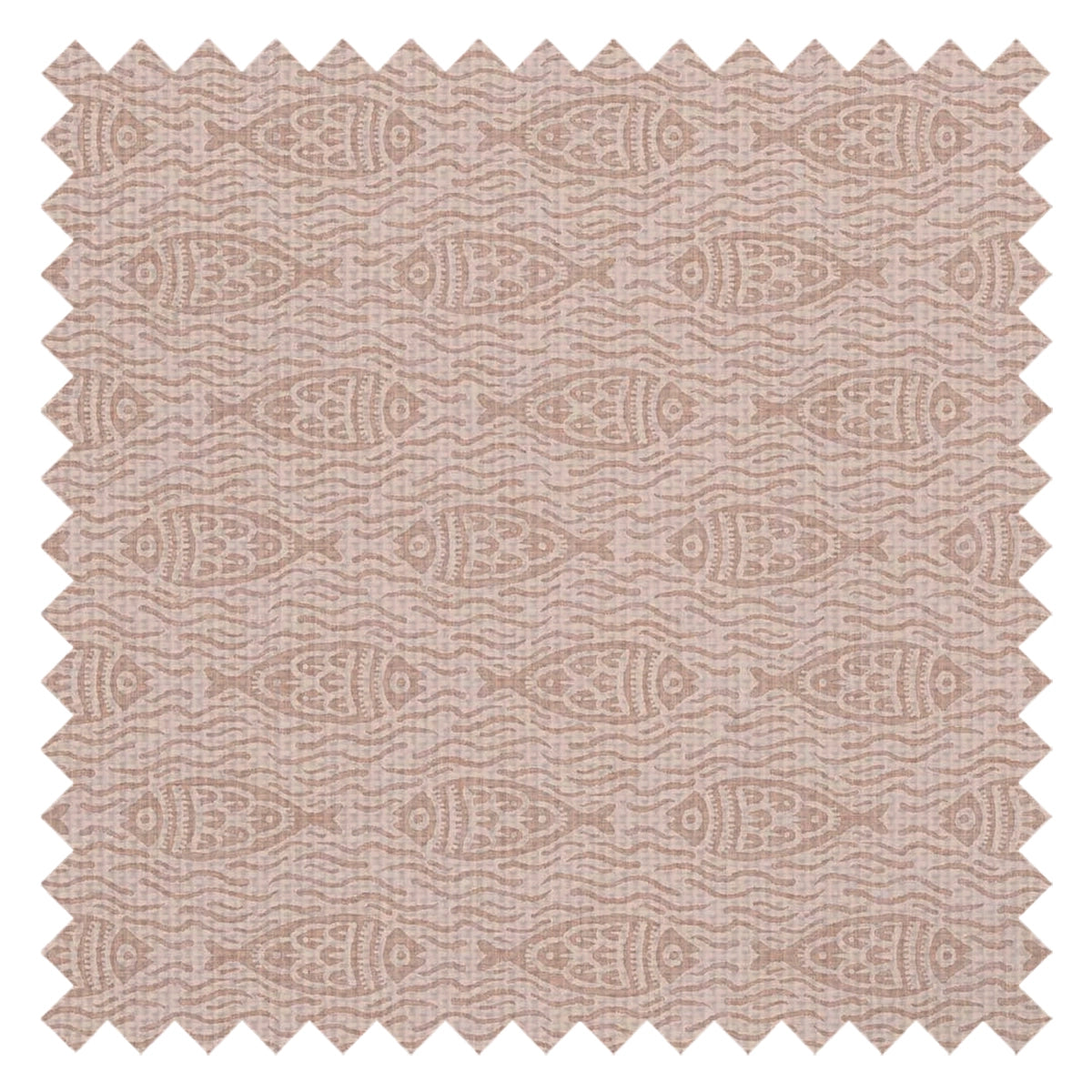 Sea of Bream Fabric in Lady Coral