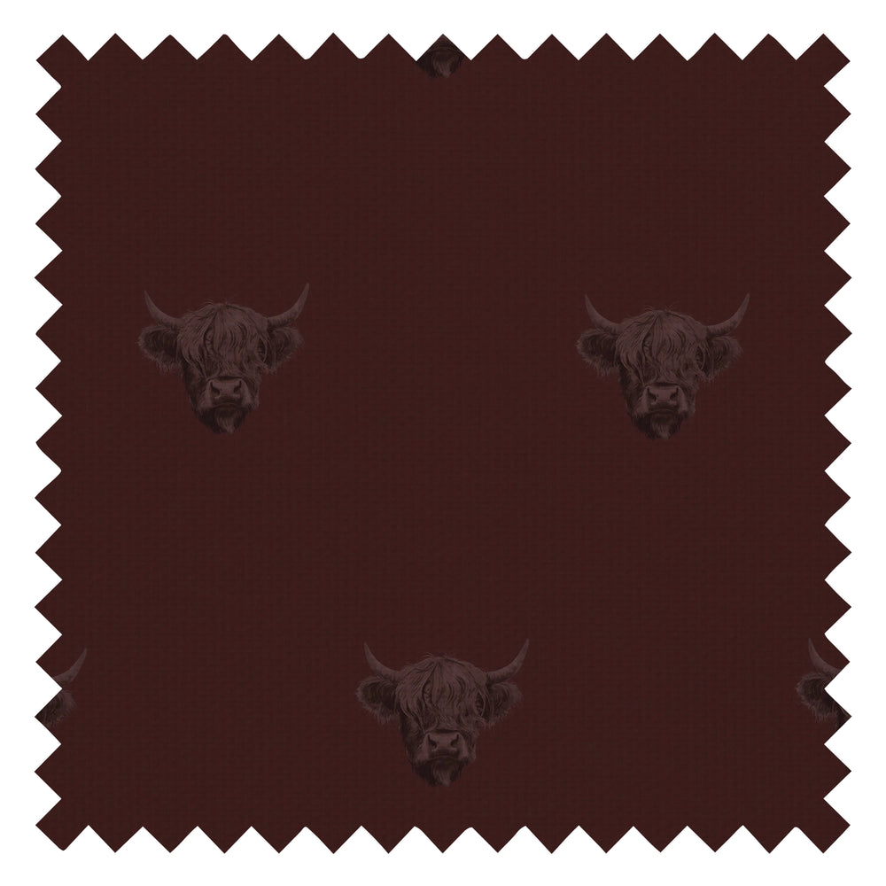Heilan Coo Fabric in Garnet