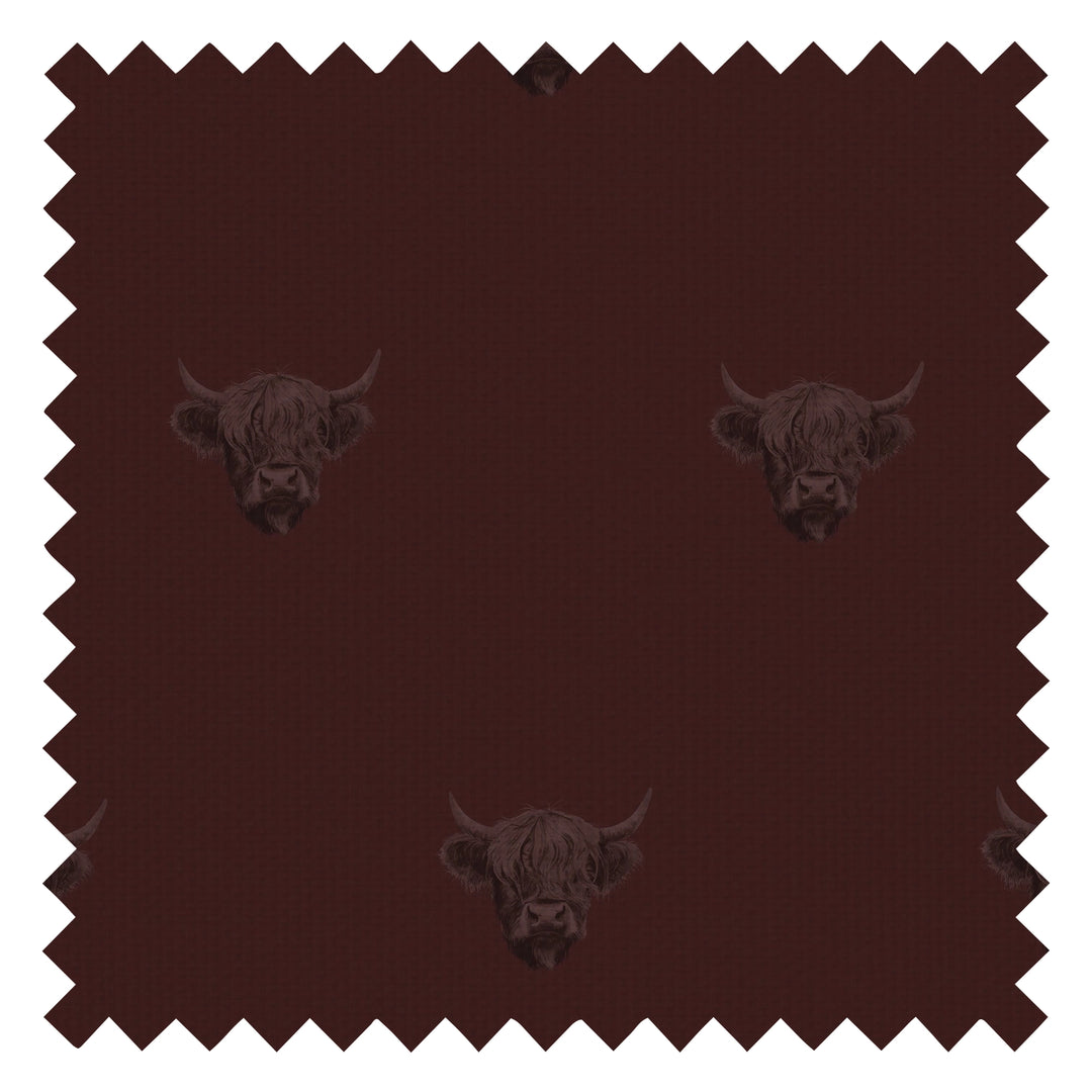 Heilan Coo Fabric in Garnet