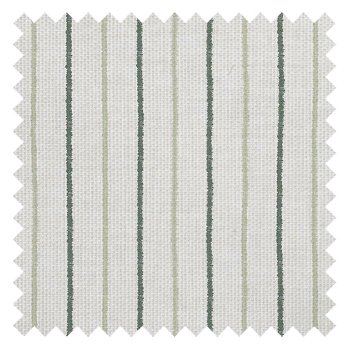 Shoreline Stripes Fabric in Slow Cooked Sage and Rustic Green on Sand