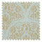 St. Mawes Lace Fabric in Antique Gold on Duck Egg