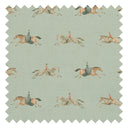 At The Races Fabric in Laurel Green