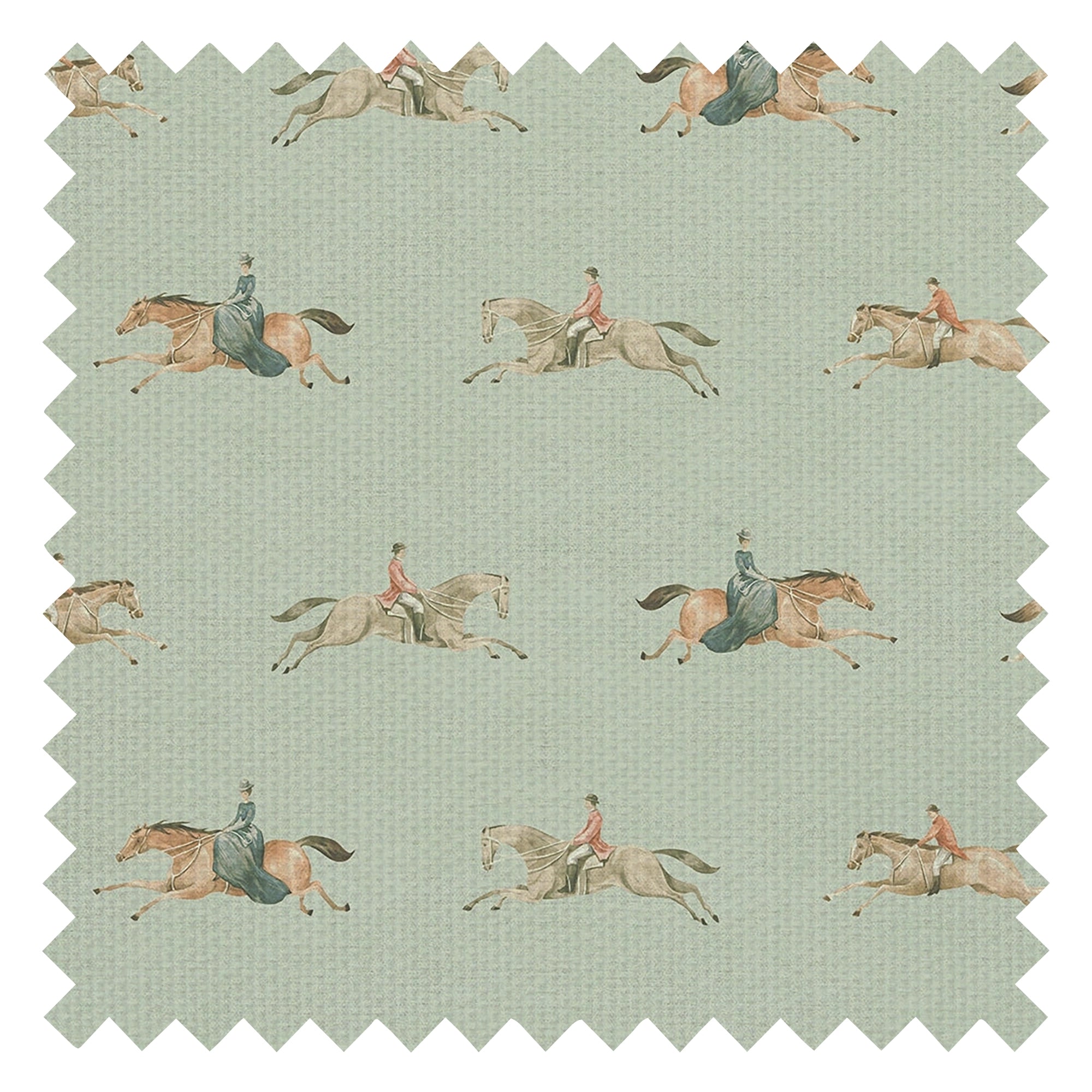 At The Races Fabric in Laurel Green