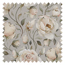 Enchanted Roses Fabric in Blush on Vintage Grey
