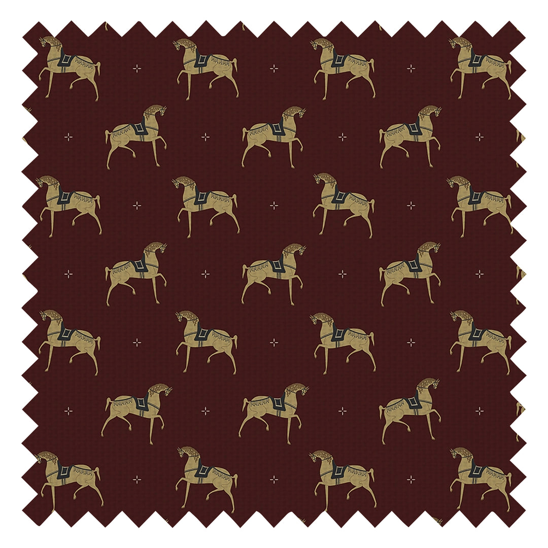Seabiscuit Fabric in Garnet