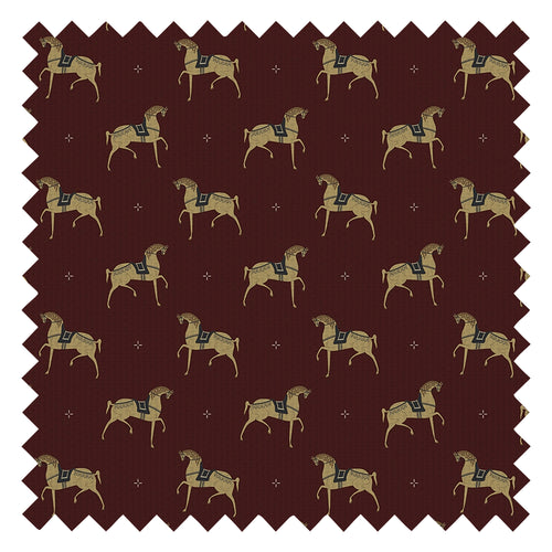 Seabiscuit Fabric in Garnet