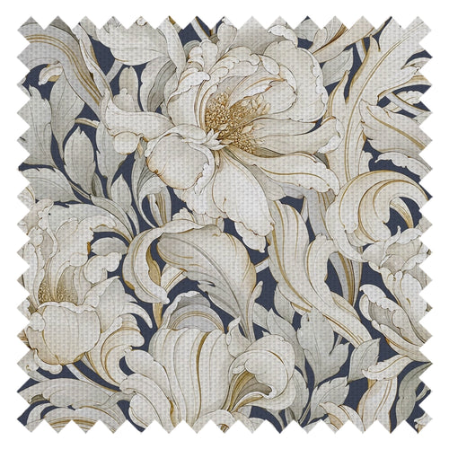 Lily of the Manor Fabric in Classic Navy