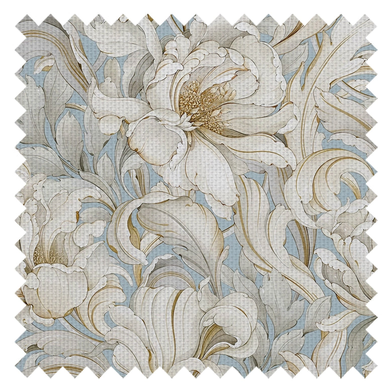 Lily of the Manor Fabric in Mineral Mist