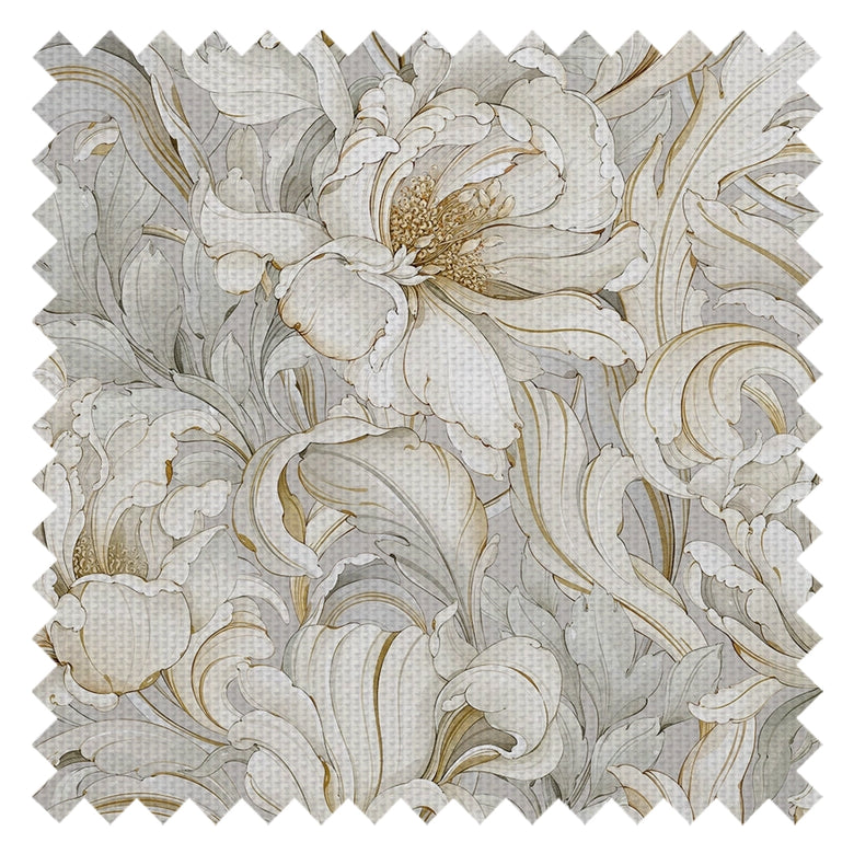 Lily of the Manor Fabric in Vintage Grey