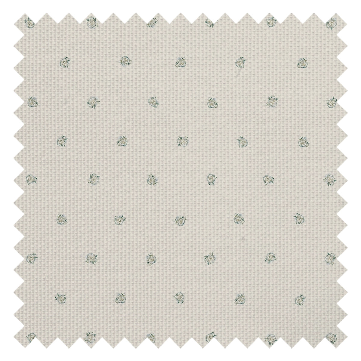 Petite Peonies Fabric in Vintage Cream