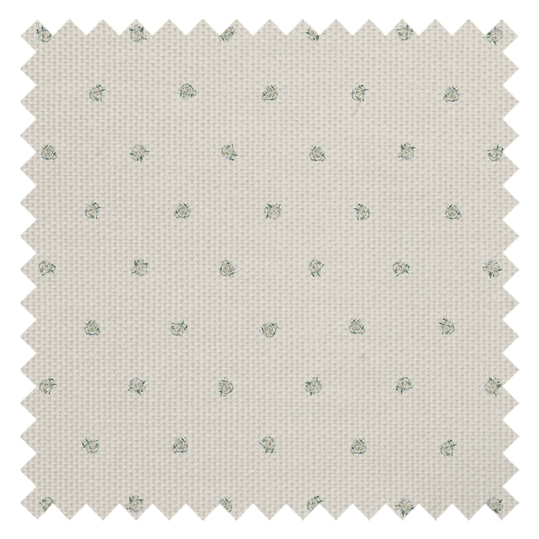 Petite Peonies Fabric in Vintage Cream